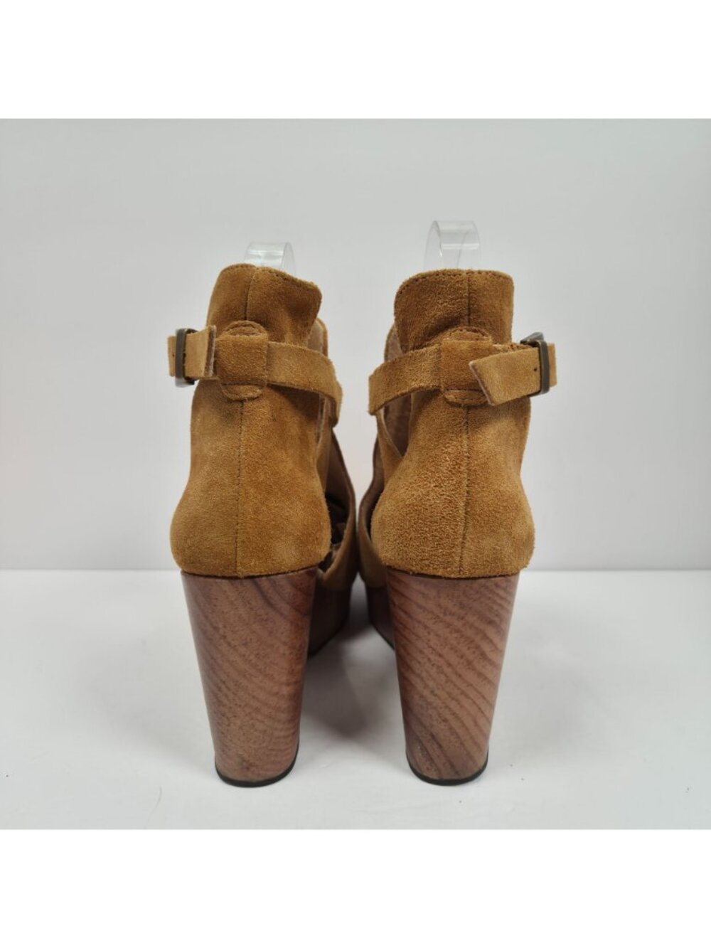 Free People Cedar Clog Women's Taupe Chunky Platform Heels US Size 9 EU 39 - Picture 4 of 10